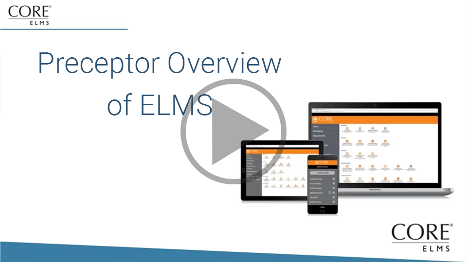 An Overview of ELMS for Preceptors